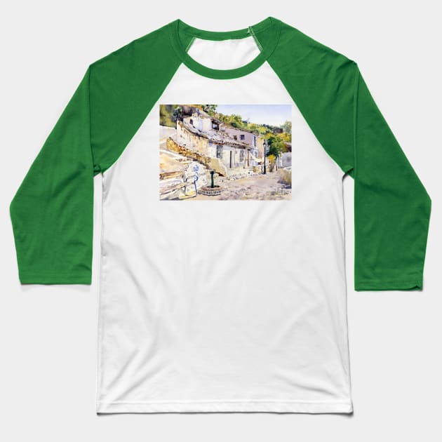 La Fuente De La Amapola Sacromonte Granada Baseball T-Shirt by margaretmerry